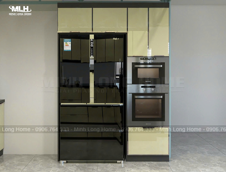 Tủ bếp đứng nhiều tầng độc lập