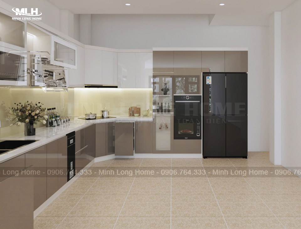 Dự án tủ bếp nhựa Acrylic chị Oanh Dự án tủ bếp nhựa Acrylic chị Oanh