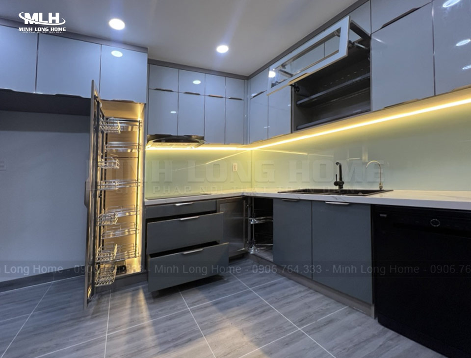 Dự án tủ bếp nhôm kính Lagi Bình Thuận
