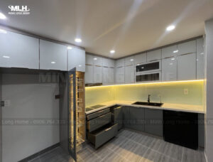 Dự án tủ bếp nhôm kính lagi bình thuận