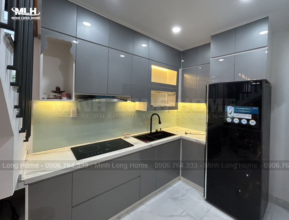 Tủ Bếp Minh Long chuyên thi công tủ bếp nhựa Bình Dương
