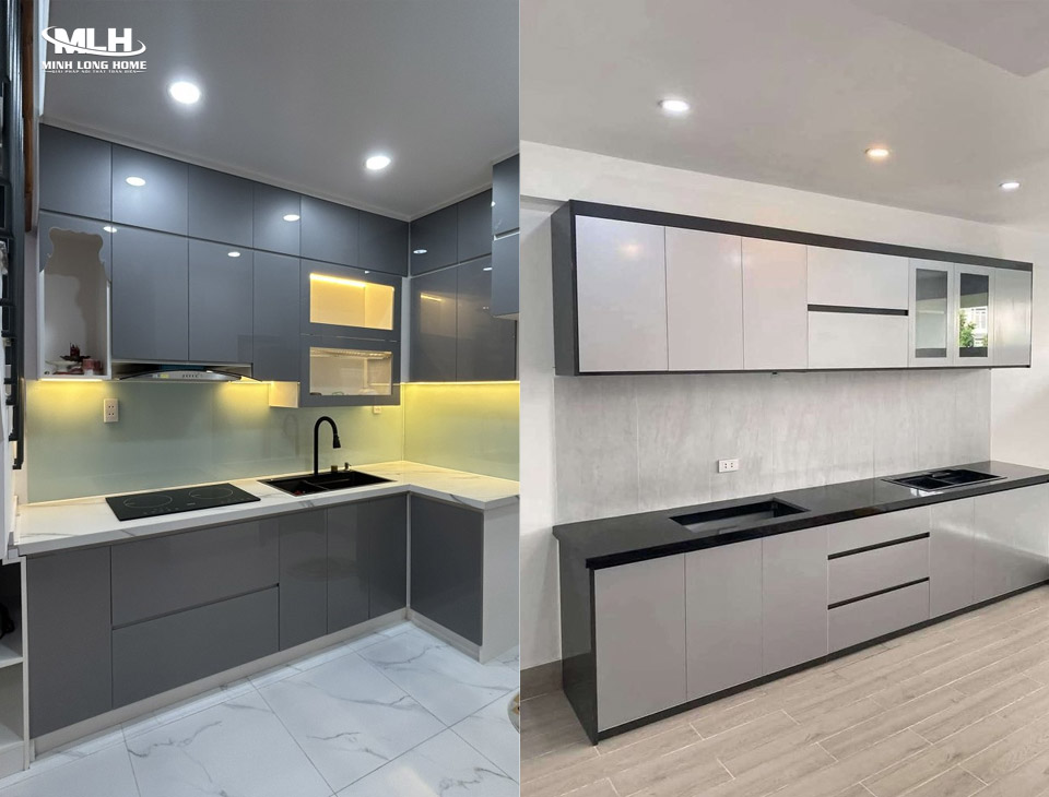 Tủ bếp nhựa có những loại nào? So sánh ưu nhược điểm từng loại Tủ bếp nhựa đặc và nhựa rỗng