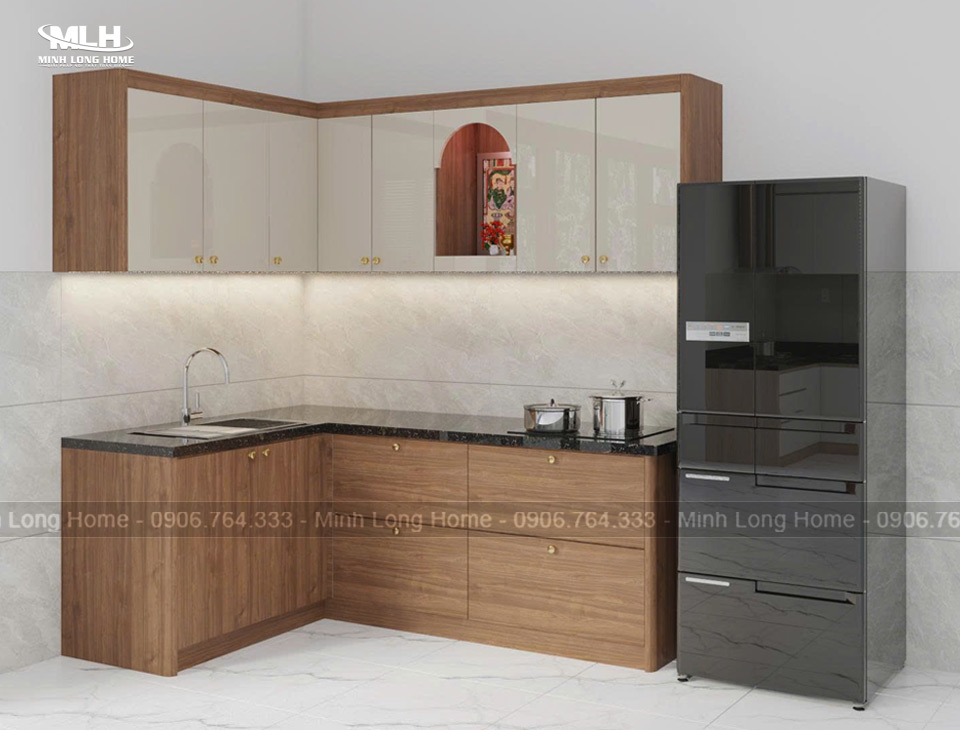 Dự án tủ bếp nhựa chị Anh Hóc Môn Dự án tủ bếp nhựa chị Anh Hóc Môn