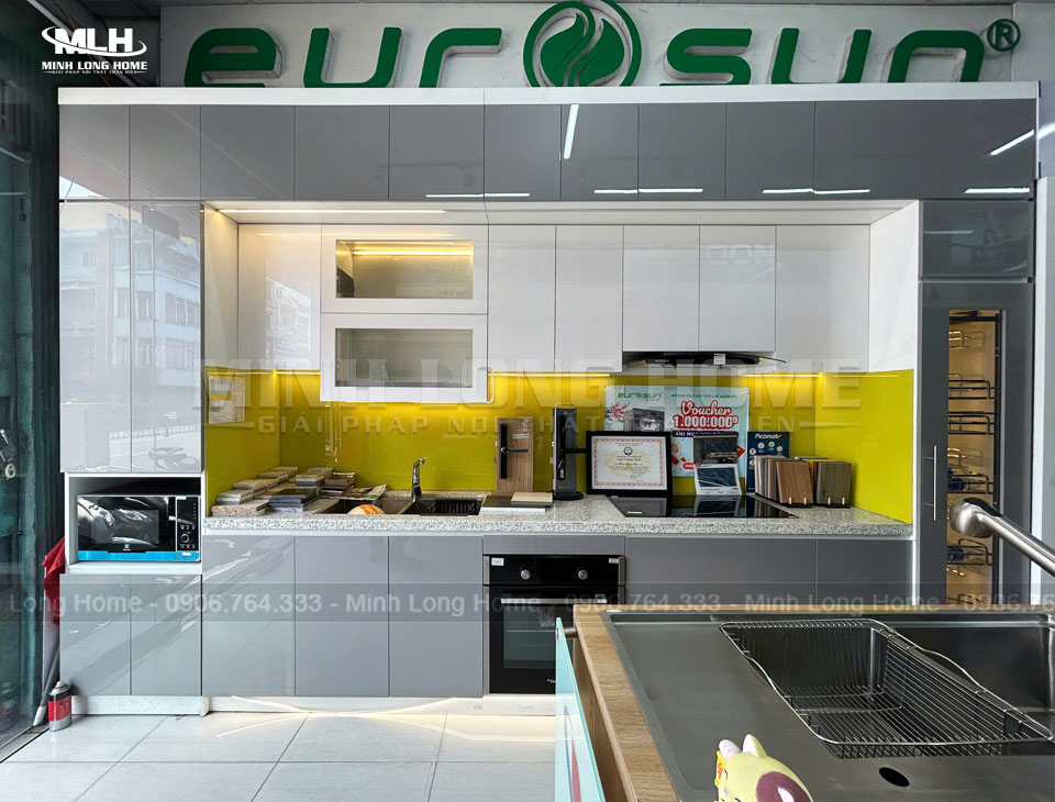Showroom Tủ Bếp Minh Long trưng bày tủ bếp, phụ kiện, thiết bị bếp Showroom bếp nhựa