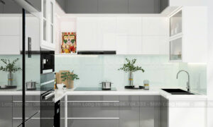 Tủ bếp nhựa Acrylic Tủ bếp nhựa Acrylic