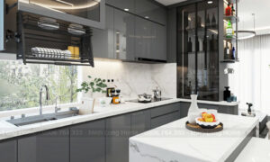 Tủ bếp nhựa Acrylic Tủ bếp nhựa Acrylic