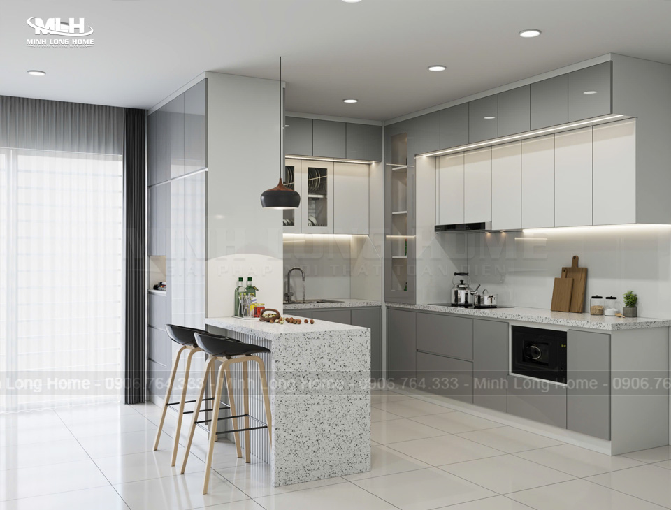 Tủ bếp nhựa Acrylic Tủ bếp nhựa Acrylic - Ảnh 7