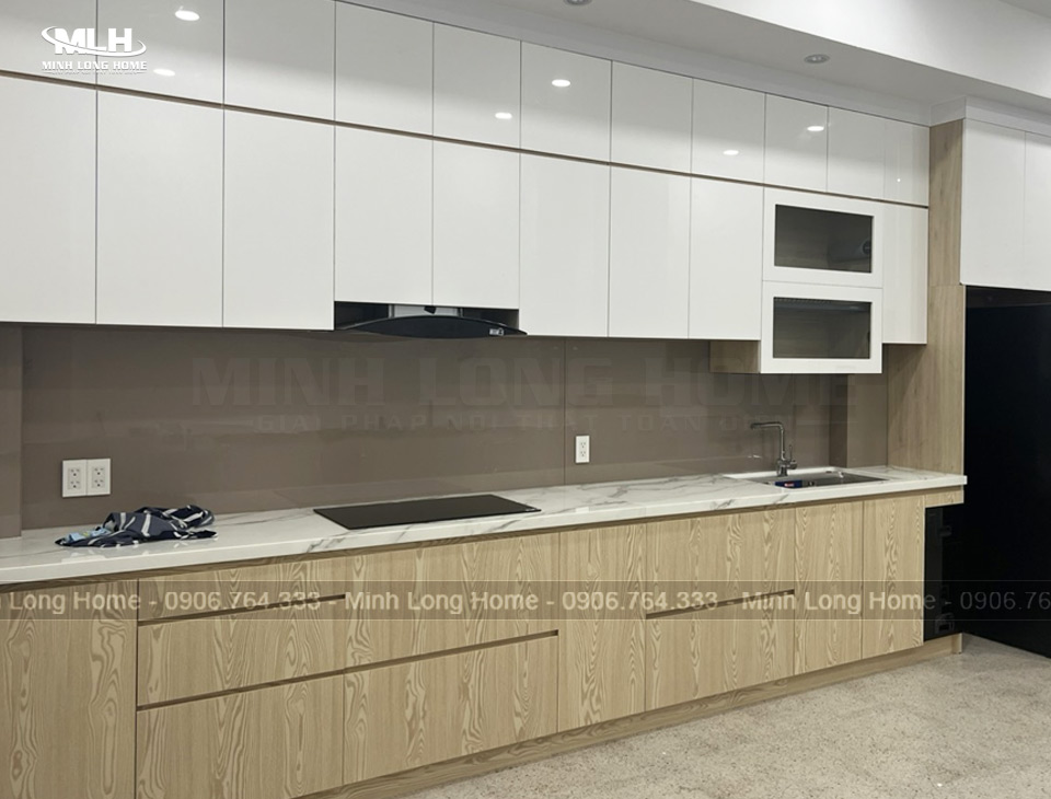 Báo giá tủ bếp nhựa giả gỗ mới nhất và mẫu đẹp Giá tủ bếp nhựa giả gỗ